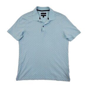 Banana Republic Luxury Touch Men's Blue Polo Size Medium Standard Fit EUC LN